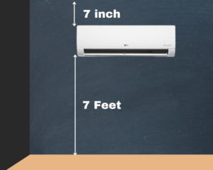 split ac installation diagram